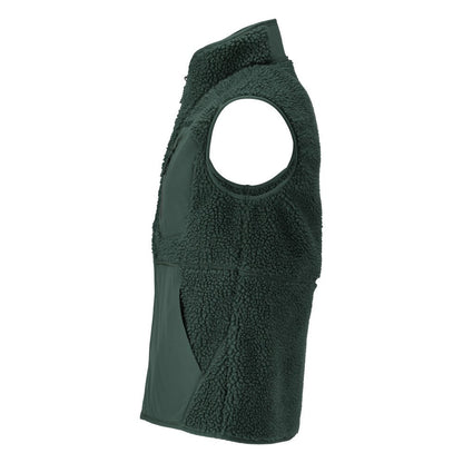 Gilet in pelliccia di fibra con gilet termico con cerniera