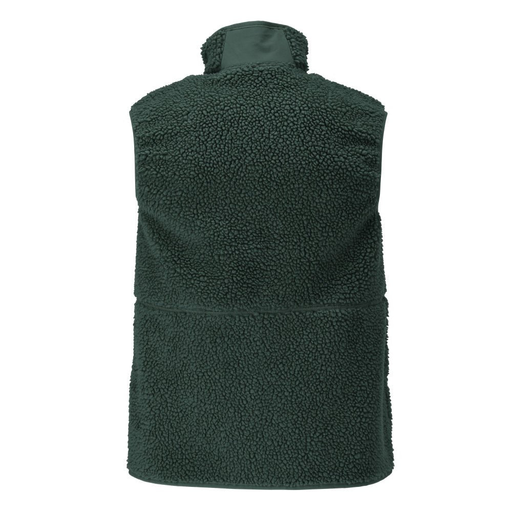Gilet in pelliccia di fibra con gilet termico con cerniera