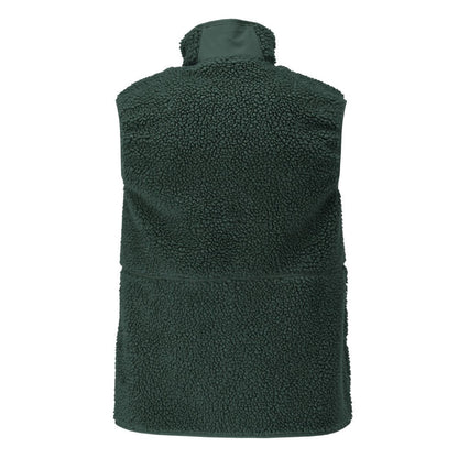 Gilet in pelliccia di fibra con gilet termico con cerniera