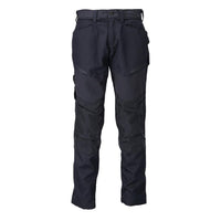 Pantaloni con tasche al ginocchio, nero-blu