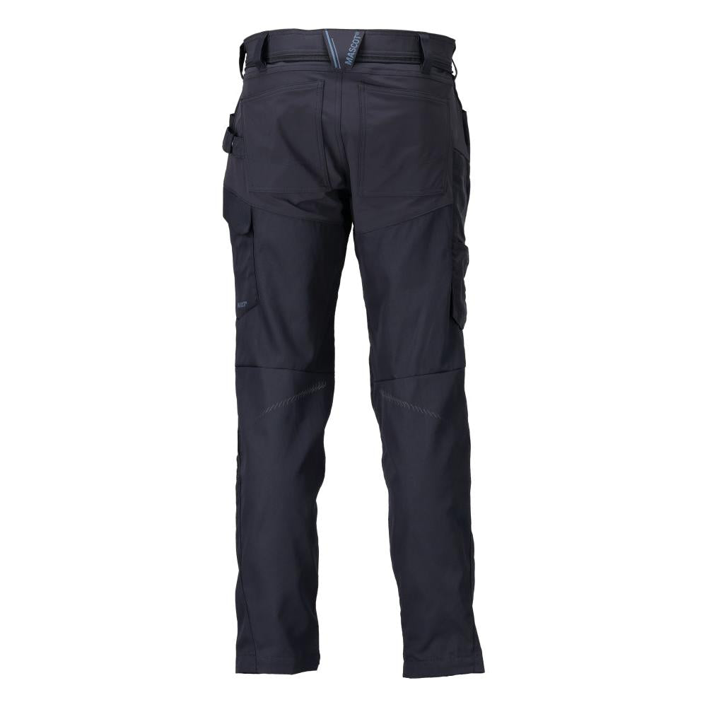 Pantalon avec poches genoux, noir-bleu