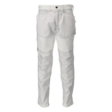 Pantaloni con tasche al ginocchio, colore bianco