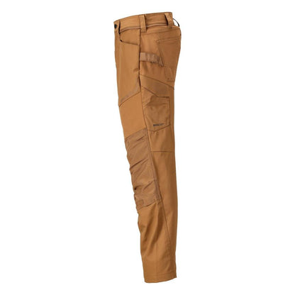 Pantalon avec poches genoux, marron noisette