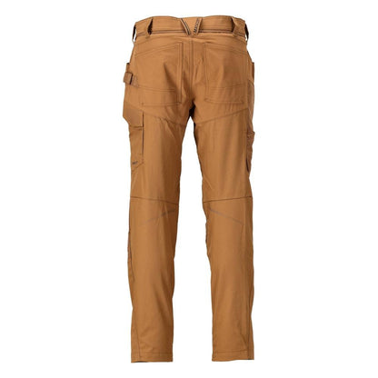 Pantalon avec poches genoux, marron noisette