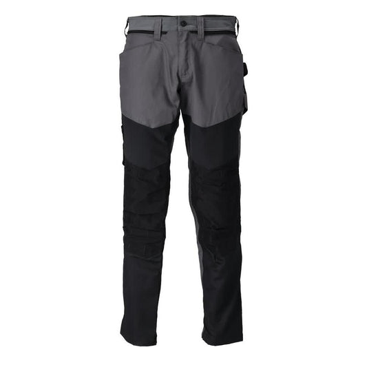 Pantaloni con tasche al ginocchio, colore grigio antracite/nero