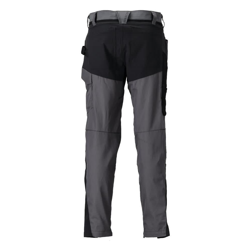 Pantalon avec poches genoux, gris anthracite/noir