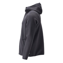 Fleecepullover, Kapuze, Reißverschluss Microfleecejacke, schwarzblau