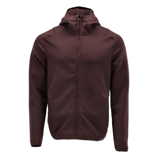 Fleecepullover, Kapuze, Reißverschluss Microfleecejacke, bordeaux