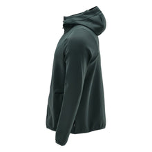Fleecepullover, Kapuze, Reißverschluss Microfleecejacke, waldgrün