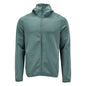 Maglia in felpa, cappuccio, giacca in micropile con zip, verde bosco chiaro
