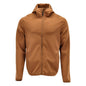 Fleecepullover, Kapuze, Reißverschluss Microfleecejacke, Nussbraun