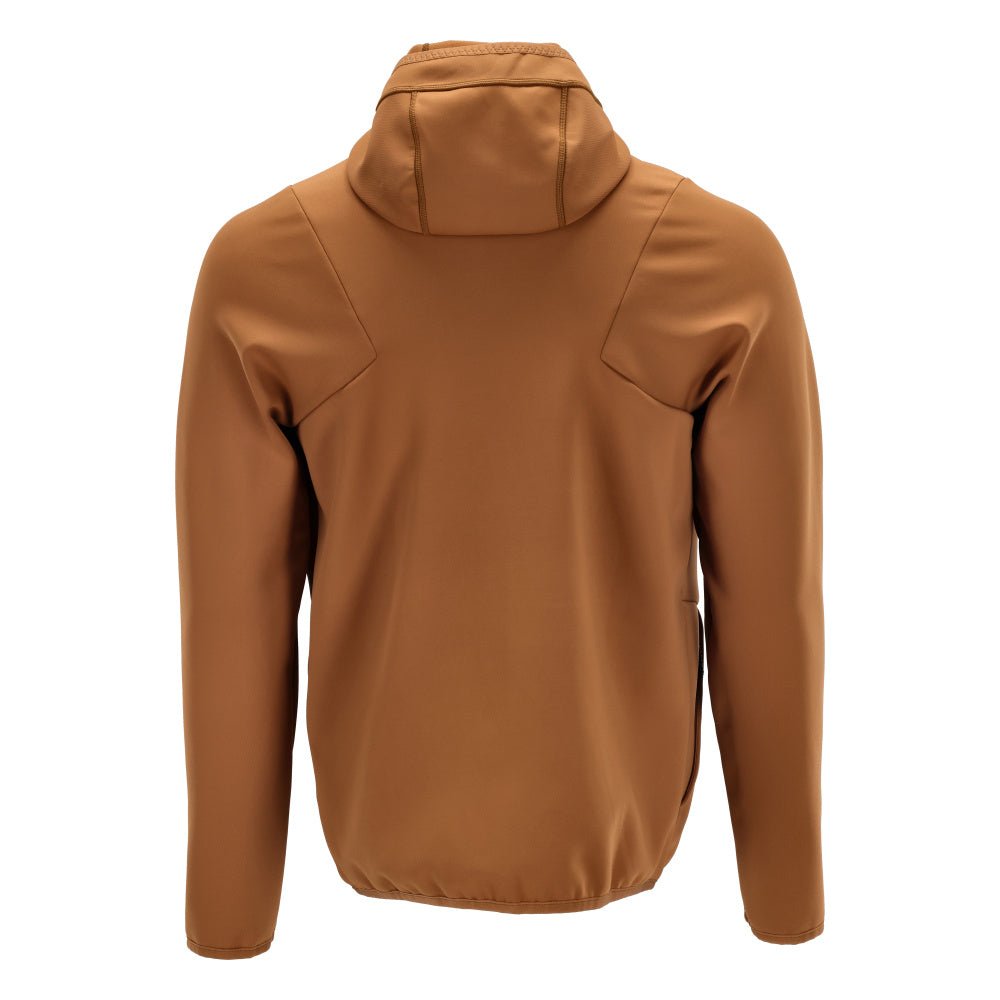 Pull polaire, capuche, veste micropolaire zippée, marron noisette