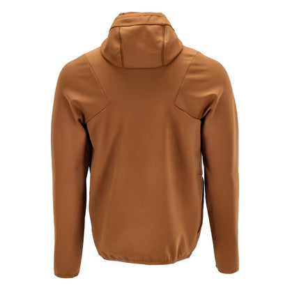 Pull polaire, capuche, veste micropolaire zippée, marron noisette