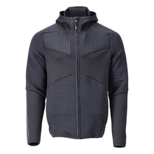 Fleecepullover, Kapuze, Reißverschluss Microfleecejacke, schwarzblau