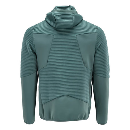 Fleecepullover, Kapuze, Reißverschluss Microfleecejacke, helles Waldgrün