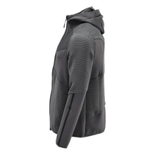 Fleece sweater, hood, zip microfleece jacket, anthracite gray
