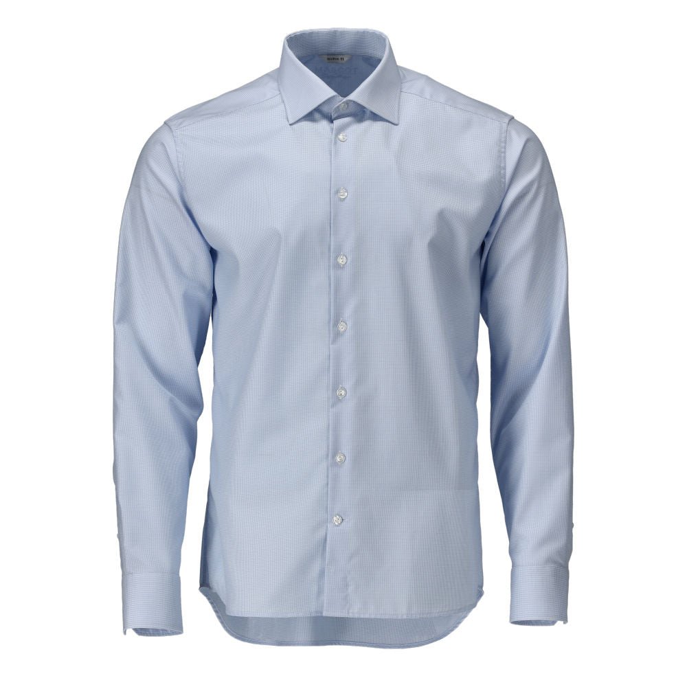 Chemise, coupe moderne, bleu clair/blanc