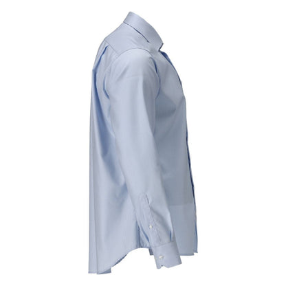 Chemise, coupe moderne, bleu clair/blanc