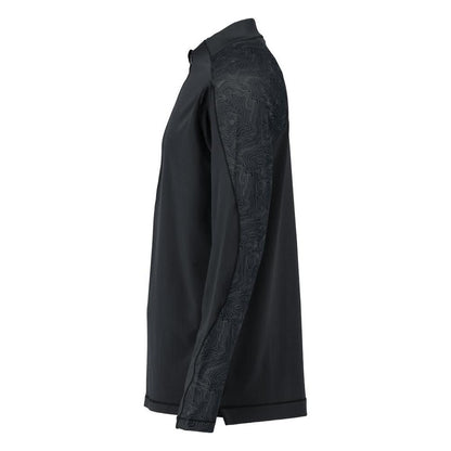 T-Shirt, Langarm, kurzem Reißverschluss T-shirt