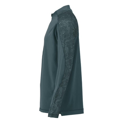 T-Shirt, Langarm, kurzem Reißverschluss T-shirt