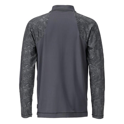 T-Shirt, Langarm, kurzem Reißverschluss T-shirt