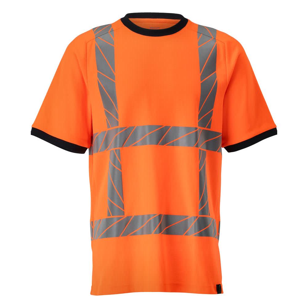 T-Shirt, moderne Passform T-shirt, hi-vis orange
