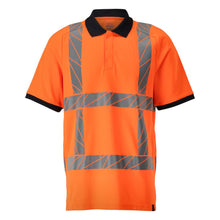 Polo, polo coupe moderne, orange haute visibilité
