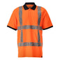 Polo, polo coupe moderne, orange haute visibilité