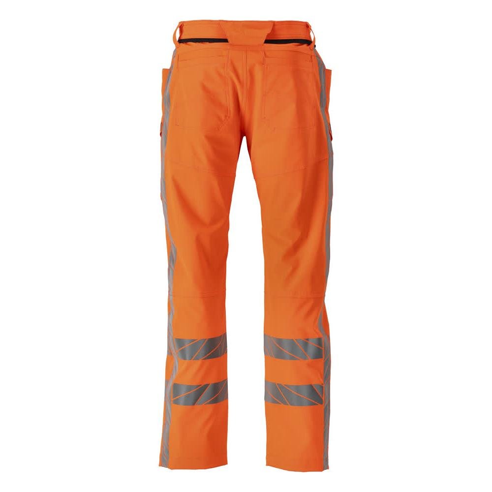 Hose mit Schenkeltaschen, Stretch Hose, hi-vis orange
