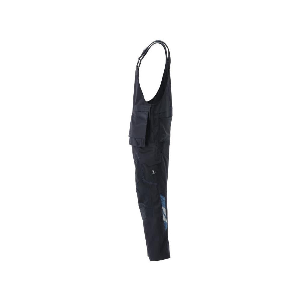 Latzhose, Knietaschen, Stretch-Einsätze Latzhose, schwarzblau