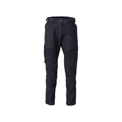 Pantalon avec poches genoux, pantalon femme, noir-bleu