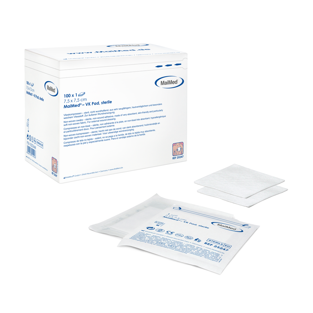 MaiMed-VK Pad, medicazione per ferite, non adesiva, sterile
