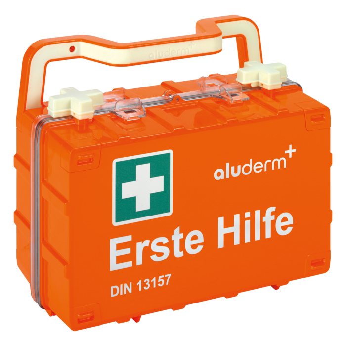 Kit di pronto soccorso arancione DYNAMIC-GLOW S norma DIN 13157 | Valigia (1 pezzo)