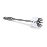 The Nölle Profi Brush glass and cup brush (30 cm, PP and nylon bristles) by Nölle Profi Brush Bürsten- & Pinseltechnik e.K., featuring a gray handle and white/dark gray bristles, is pictured against a white background.