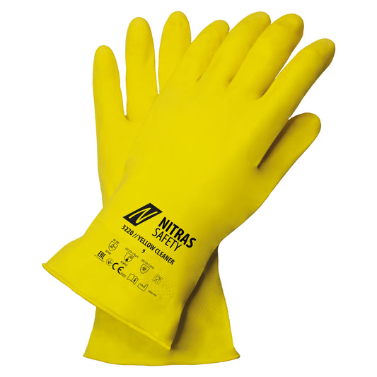 NITRAS YELLOW CLEANER, guanti di protezione chimica, gialli