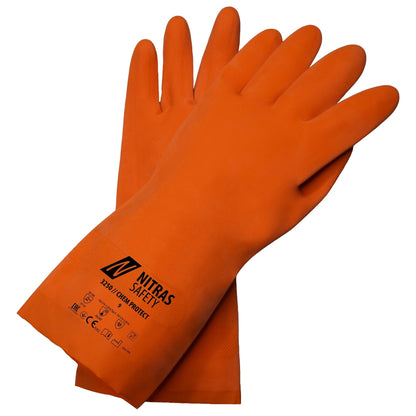 NITRAS CHEM PROTECT, Chemikalienschutzhandschuhe, orange