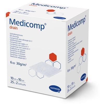 Medicomp dr st 10x10 S306f | Confezione (50 pezzi)