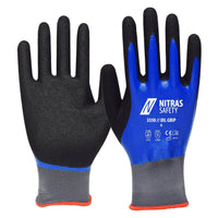 NITRAS OIL GRIP, guanti da montaggio, blu/nero