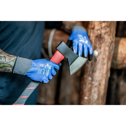 NITRAS OIL GRIP, Montagehandschuhe, blau / schwarz