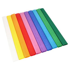 Dix feuilles PAPSTAR Papier crêpé assorti (2,5 m x 50 cm), imperméable, disponible en plusieurs couleurs – idéal pour les loisirs créatifs ou les décorations de fête. De PAPSTAR SARL.