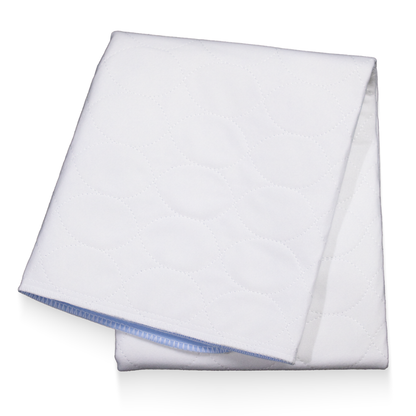 AMPri MED-COMFORT Bettschutzunterlage waschbar 75 x 90 cm, blau/weiß | Packung (1 Stück)