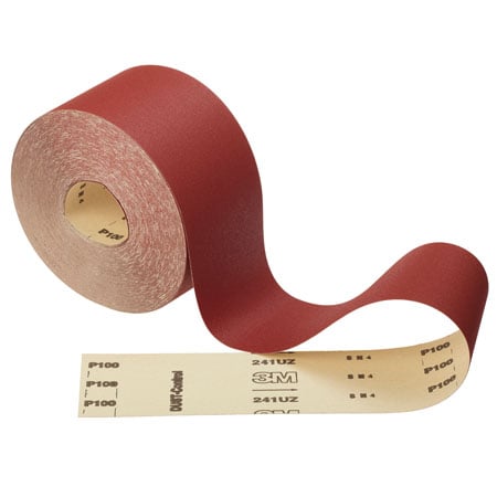 3M™ Paper Sanding Roll 241UZ, 115mm x 50m, P180 | Pack (1 roll)