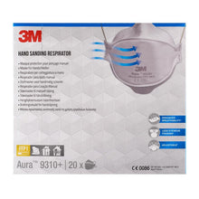 Masque contre les particules confort 3M™ Aura™ 9310+, FFP1, sans valve, paquet de 20 | Paquet (20 pièces)