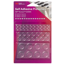 Mini pack de tampons élastiques 3M™ Bumpon™ SJ5300BL (20x SJ5302, 14x SJ5312, 8x SJ5344), transparent | Paquet (1 jeu)