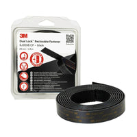 Chiusura a scatto flessibile 3M™ Dual Lock™ SJ355B, Nero, 25 mm x 2,5 m, 5,7 mm, 40 teste/cm², confezionate singolarmente | Confezione (1 rotolo)