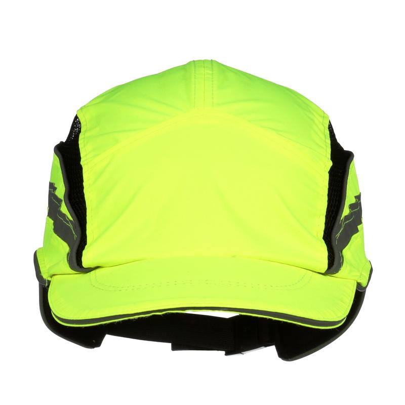Cappellino antiurto 3M™ First Base™ 3 2021866, classico, fluorescente ad alta visibilità, giallo, visiera corta, 55 mm, personalizzato | Confezione (1 pezzo)