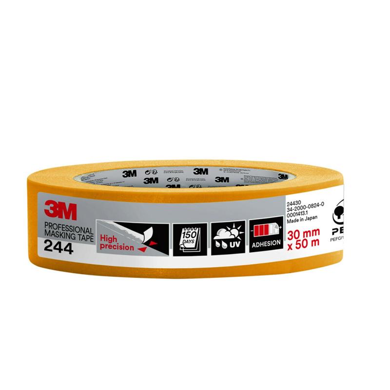 3M™ Malerabdeckband 244, 50 m - Abdeckband für Malerarbeiten