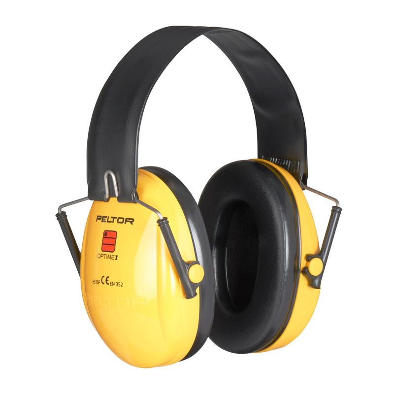 Cache-oreilles 3M™ PELTOR™ Optime™ I, jaune, pliable, H510F-404-GU | Paquet (1 pièce)