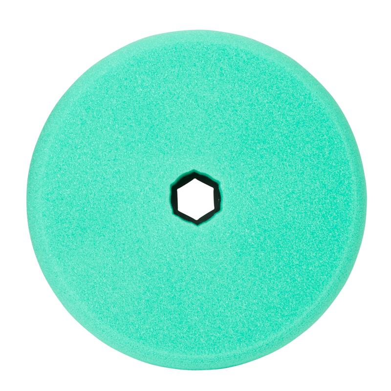 Tampone in schiuma lucidante 3M™ Perfect-It™ grossolano, sistema di collegamento rapido, verde, piatto, 150 mm, 50878 | Confezione (1 pezzo)