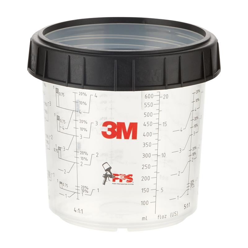 3M™ PPS™ External Cup with Screw Ring, Standard, 650 ml, 16001 | Pack (1 set)
